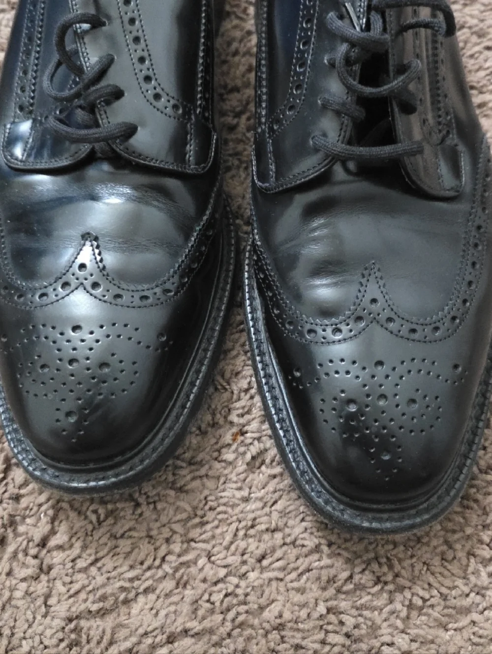 Church's Black Leather Brogue Derby Shoes  10US UK 90